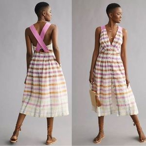 NWT Anthropologie Maeve Ombré Plaid Dress, size 8
